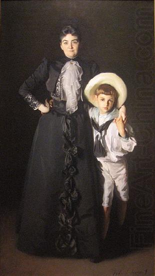 John Singer Sargent WLA lacma John Singer Sargent Portrait of Mrs Edward L Davis and Her Son china oil painting image
